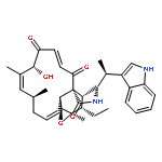 3H-Cyclotridec[d]oxireno[f]isoindole-8,11,12(13H)-trione,15-ethyl-4,7,14,14a,15,15a,16a,16b-octahydro-7-hydroxy-14-[(1S)-1-(1H-indol-3-yl)ethyl]-4,6,15a-trimethyl-,(1E,4S,5E,7R,9E,11aR,14S,14aR,15S,15aR,16aS,16bR)-