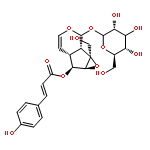 â-D-Glucopyranoside,(1aS,1bS,2S,5aR,6S,6aS)- 1a,1b,2,5a,6,6a-hexahydro-1a-(hydroxymethyl)- 6-[[(2E)-3-(4-hydroxyphenyl)-1- oxo-2-propenyl]oxy]oxireno[4,5]cyclopenta[1,2-c]- pyran-2-yl 