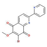 5,8-Quinolinedione, 7-bromo-6-methoxy-2-(2-pyridinyl)-