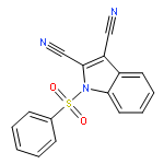 1H-INDOLE-2,3-DICARBONITRILE, 1-(PHENYLSULFONYL)-