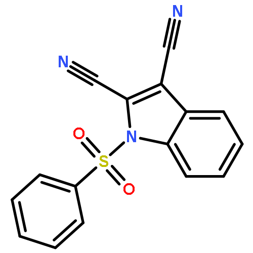 1H-INDOLE-2,3-DICARBONITRILE, 1-(PHENYLSULFONYL)-