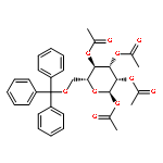 acetyl 2,3,4-tri-O-acetyl-6-O-triphenylmethyl-α-D-mannopyranoside