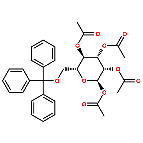 acetyl 2,3,4-tri-O-acetyl-6-O-triphenylmethyl-α-D-mannopyranoside