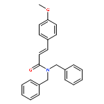 2-PROPENAMIDE, 3-(4-METHOXYPHENYL)-N,N-BIS(PHENYLMETHYL)-, (2E)-