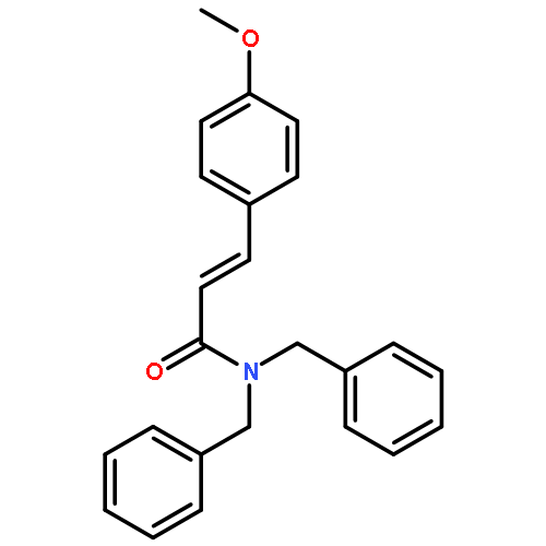 2-PROPENAMIDE, 3-(4-METHOXYPHENYL)-N,N-BIS(PHENYLMETHYL)-, (2E)-