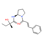 Butanamide,2-hydroxy-2-methyl-N-[(2R)-1-[(2E)-1-oxo-3-phenyl-2-propen-1-yl]-2-pyrrolidinyl]-,(2S)-