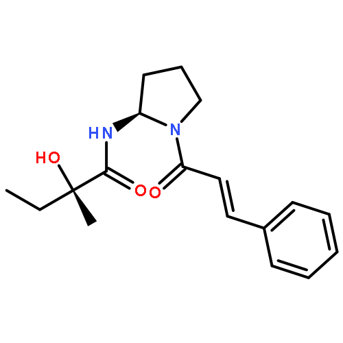 Butanamide,2-hydroxy-2-methyl-N-[(2R)-1-[(2E)-1-oxo-3-phenyl-2-propen-1-yl]-2-pyrrolidinyl]-,(2S)-