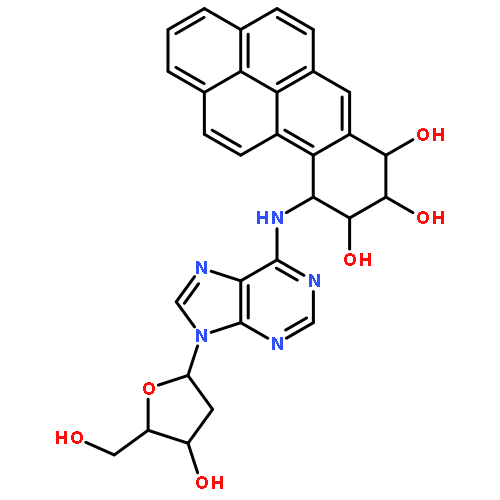 2'-deoxy-N-[(7R,8S,9R,10S)-7,8,9-trihydroxy-7,8,9,10-tetrahydrobenzo[pqr]tetraphen-10-yl]adenosine