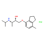 2-Butanol,1-[(2,3-dihydro-7-methyl-1H-inden-4-yl)oxy]-3-[(1-methylethyl)amino]-,hydrochloride, (2R,3R)-rel- (9CI)