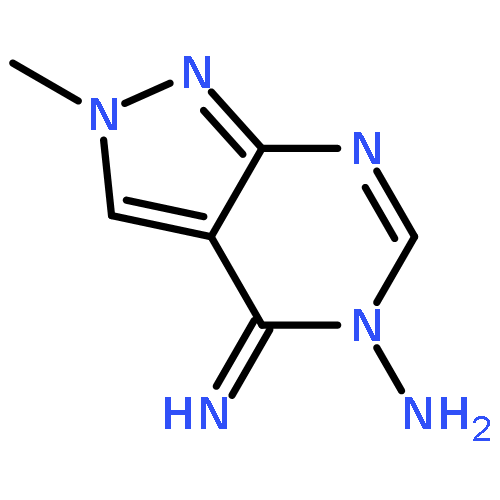 5H-PYRAZOLO[3,4-D]PYRIMIDIN-5-AMINE, 2,4-DIHYDRO-4-IMINO-2-METHYL-