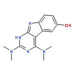 1H-Pyrimido[4,5-b]indol-6-ol, 2,4-bis(dimethylamino)-