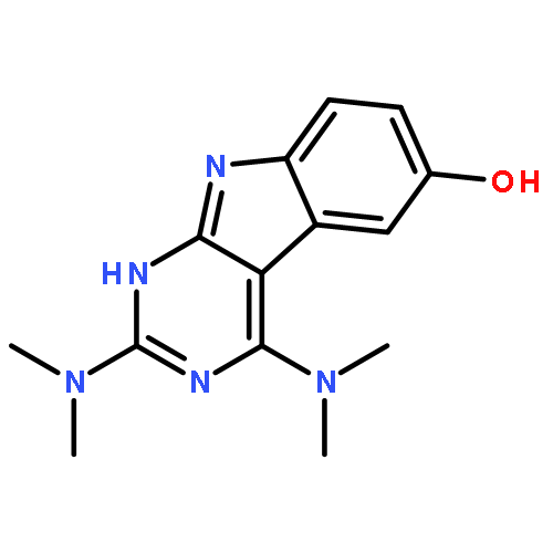 1H-Pyrimido[4,5-b]indol-6-ol, 2,4-bis(dimethylamino)-