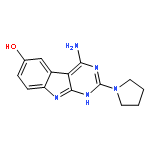 1H-PYRIMIDO[4,5-B]INDOL-6-OL, 4-AMINO-2-(1-PYRROLIDINYL)-