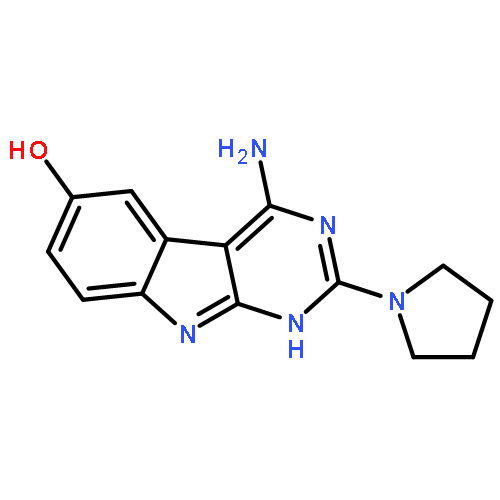 1H-PYRIMIDO[4,5-B]INDOL-6-OL, 4-AMINO-2-(1-PYRROLIDINYL)-