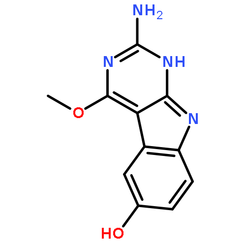 1H-PYRIMIDO[4,5-B]INDOL-6-OL, 2-AMINO-4-METHOXY-