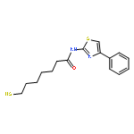 HEPTANAMIDE, 7-MERCAPTO-N-(4-PHENYL-2-THIAZOLYL)-