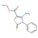 ETHYL 4-AMINO-3-PHENYL-2-SULFANYLIDENE-1,3-THIAZOLE-5-CARBOXYLATE 