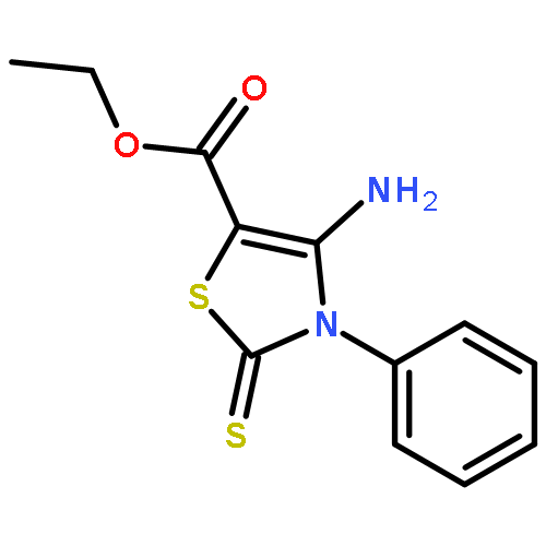 ETHYL 4-AMINO-3-PHENYL-2-SULFANYLIDENE-1,3-THIAZOLE-5-CARBOXYLATE 