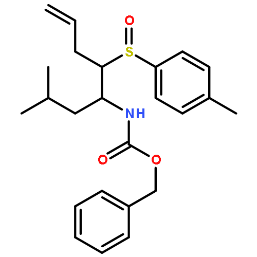 BENZYL N-[2-METHYL-5-(4-METHYLPHENYL)SULFINYLOCT-7-EN-4-YL]CARBAMATE 