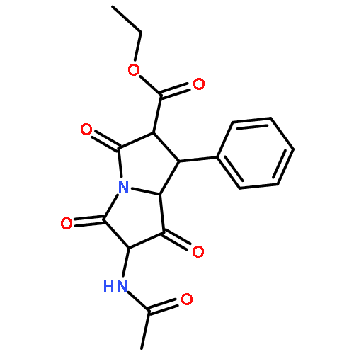 ETHYL 6-ACETAMIDO-3,5,7-TRIOXO-1-PHENYL-2,8-DIHYDRO-1H-PYRROLIZINE-2-CARBOXYLATE 