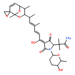 2-PYRROLIDINEACETAMIDE, 4-[6-(1,4-DIMETHYLSPIRO[2,9-DIOXABICYCLO[3.3.1]NON-6-ENE-8,2'-OXIRAN-3-YL)-1-HYDROXY-4-METHYL-2,4-HEPTADIENYLIDENE]-N,.ALPHA.-DIMETHYL-3,5-DIOXO-1-(TETRAHYDRO-5-HYDROXY-6-METHYL-2H-PYRAN-2-YL)- 