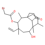 6-ethenyl-8-hydroxy-4,6,9,10-tetramethyl-1-oxodecahydro-3a,9-propanocyclopenta[8]annulen-5-yl bromoacetate