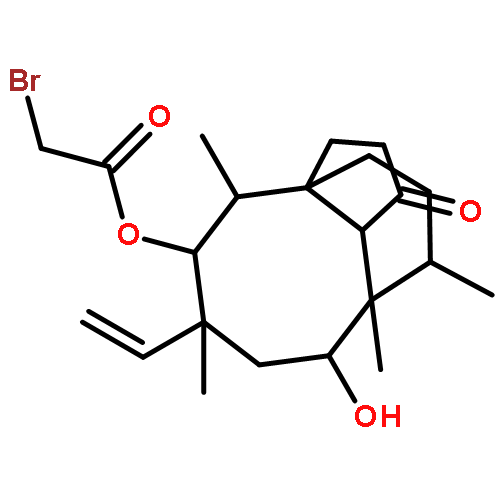 6-ethenyl-8-hydroxy-4,6,9,10-tetramethyl-1-oxodecahydro-3a,9-propanocyclopenta[8]annulen-5-yl bromoacetate