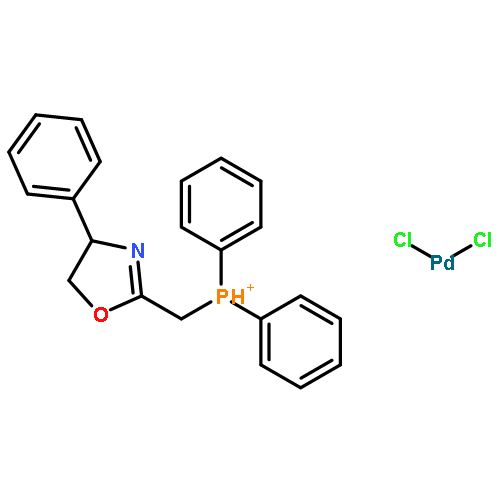 dichloropalladium; diphenyl-[(4-phenyl-4,5-dihydrooxazol-2-yl)methyl]phosphonium