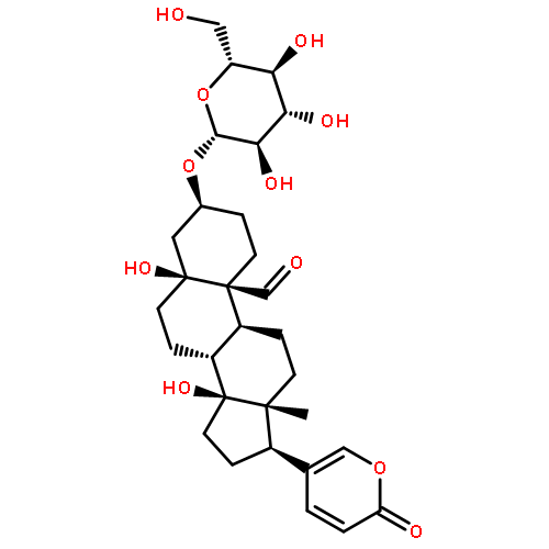 3beta,5beta,14beta-trihydroxy-19-oxo-bufa-20,22-dienolide 3-O-beta-D-glucopyranoside