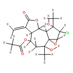 3alpha-chloro-8alpha-acetoxy-4beta,10alpha-dihydroxy-1beta,2beta-epoxy-5alpha,7alphaH-guai-11(13)-en-12,6alpha-olide