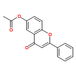 4H-1-Benzopyran-4-one, 6-(acetyloxy)-2-phenyl-