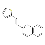 QUINOLINE, 2-[(1E)-2-(2-THIENYL)ETHENYL]-