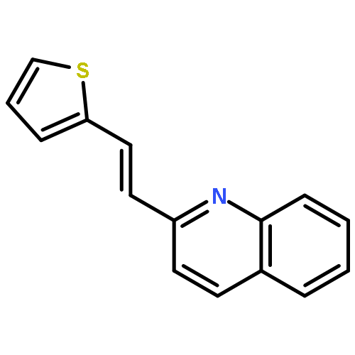 QUINOLINE, 2-[(1E)-2-(2-THIENYL)ETHENYL]-