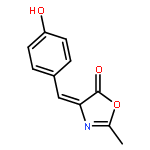 4-[(4-HYDROXYPHENYL)METHYLIDENE]-2-METHYL-1,3-OXAZOL-5-ONE 