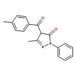 5-METHYL-4-(4-METHYLBENZOYL)-2-PHENYL-4H-PYRAZOL-3-ONE 