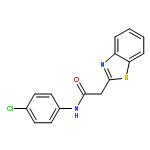 2-Benzothiazol-2-yl-N-(4-chloro-phenyl)-acetamide