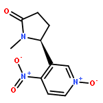 2-PYRROLIDINONE, 1-METHYL-5-(4-NITRO-1-OXIDO-3-PYRIDINYL)-, (S)-