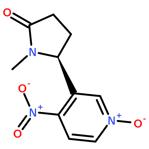 2-PYRROLIDINONE, 1-METHYL-5-(4-NITRO-1-OXIDO-3-PYRIDINYL)-, (S)-