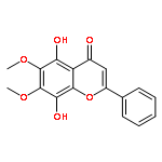 5,8-DIHYDROXY-6,7-DIMETHOXY-2-PHENYLCHROMEN-4-ONE 