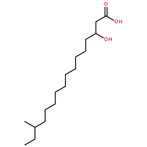 Hexadecanoic acid, 3-hydroxy-14-methyl-