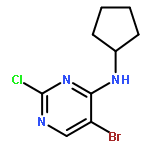 5-BROMO-2-CHLORO-N-CYCLOPENTYLPYRIMIDIN-4-AMINE 