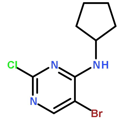 5-BROMO-2-CHLORO-N-CYCLOPENTYLPYRIMIDIN-4-AMINE 