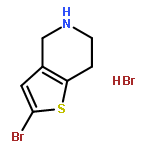 Thieno[3,2-c]pyridine,2-bromo-4,5,6,7-tetrahydro-, hydrobromide (1:1)