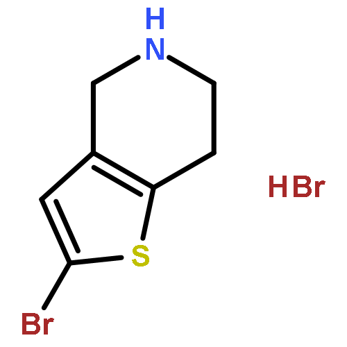 Thieno[3,2-c]pyridine,2-bromo-4,5,6,7-tetrahydro-, hydrobromide (1:1)