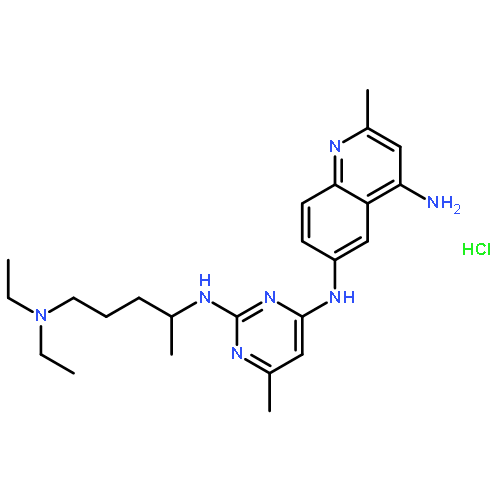 NSC 23766;N6-[2-[[4-(DIETHYLAMINO)-1-METHYLBUTYL]AMINO]-6-METHYL-4-PYRIMIDINYL]-2-METHYL-4,6-QUINOLINEDIAMINETRIHYDROCHLORIDE 