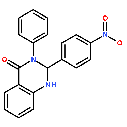 4(1H)-QUINAZOLINONE, 2,3-DIHYDRO-2-(4-NITROPHENYL)-3-PHENYL-