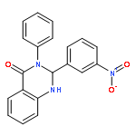 4(1H)-Quinazolinone, 2,3-dihydro-2-(3-nitrophenyl)-3-phenyl-