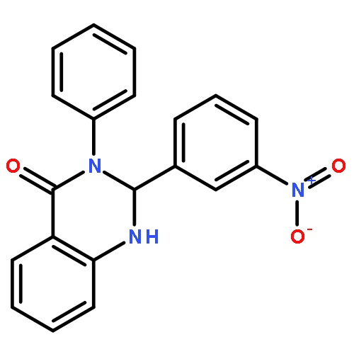 4(1H)-Quinazolinone, 2,3-dihydro-2-(3-nitrophenyl)-3-phenyl-