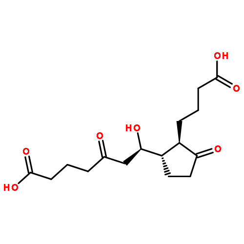 Cyclopentaneheptanoicacid, 2-(3-carboxypropyl)-z-hydroxy-d,3-dioxo-,(zR,1S,2R)-