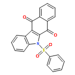 5H-BENZO[B]CARBAZOLE-6,11-DIONE, 5-(PHENYLSULFONYL)-